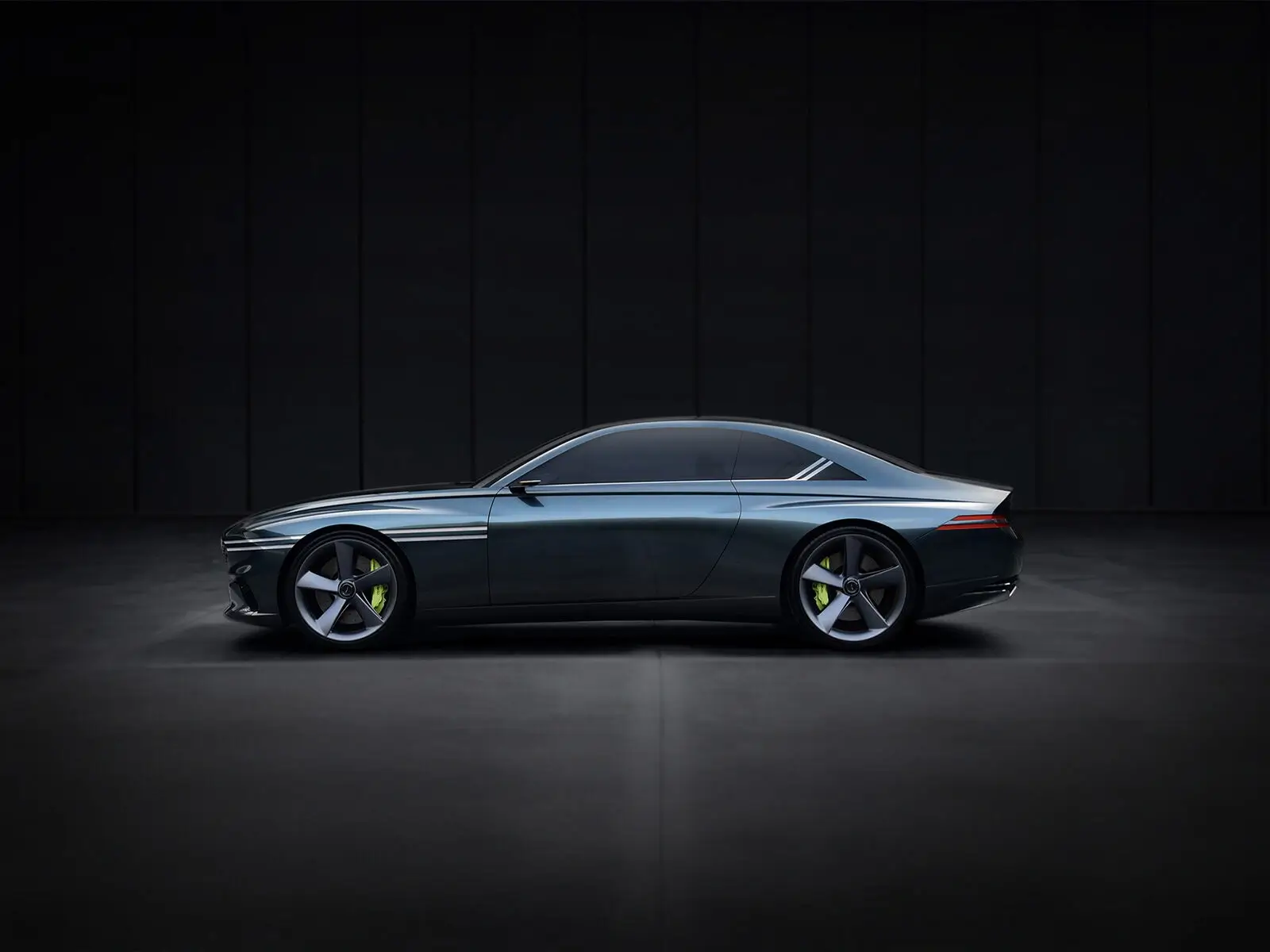 A sleek, modern luxury car, representing comfort, technology, and serenity.